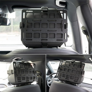 Organizador Táctico para Reposacabezas de Vehículo, Tablero Molle con 12+ Compartimentos, Material ABS para Asientos de Auto, Vehículos Todoterreno, Interior - Product Image 4