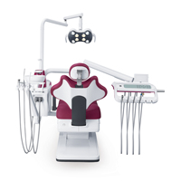 Unité dentaire économique chinoise coussin en cuir chaise de dentiste Double fauteuil chaise dentaire chaise dentaire avec lampe à LED