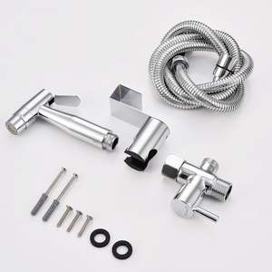 बाथरूम पोर्टेबल हैंड स्प्रेयर सेट नल शॉवर अटैच शौचालय बाइट स्प्रे किट - Product Image 1