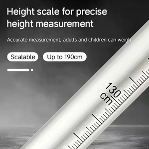 Báscula Personal con Tecnología BT y Estadímetro LED, Capacidad <span class=keywords><strong>de</strong></span> 180 kg, Rango <span class=keywords><strong>de</strong></span> Altura <span class=keywords><strong>de</strong></span> 70-190 cm, Báscula <span class=keywords><strong>de</strong></span> Baño para Peso y Altura - Product Image 5
