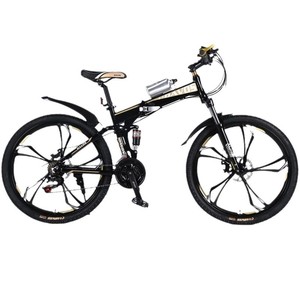 Vélo de montagne 26 pouces, cadre en alliage d'aluminium, double suspension, frein à disque, vélo unisexe pour adultes - Product Image 1