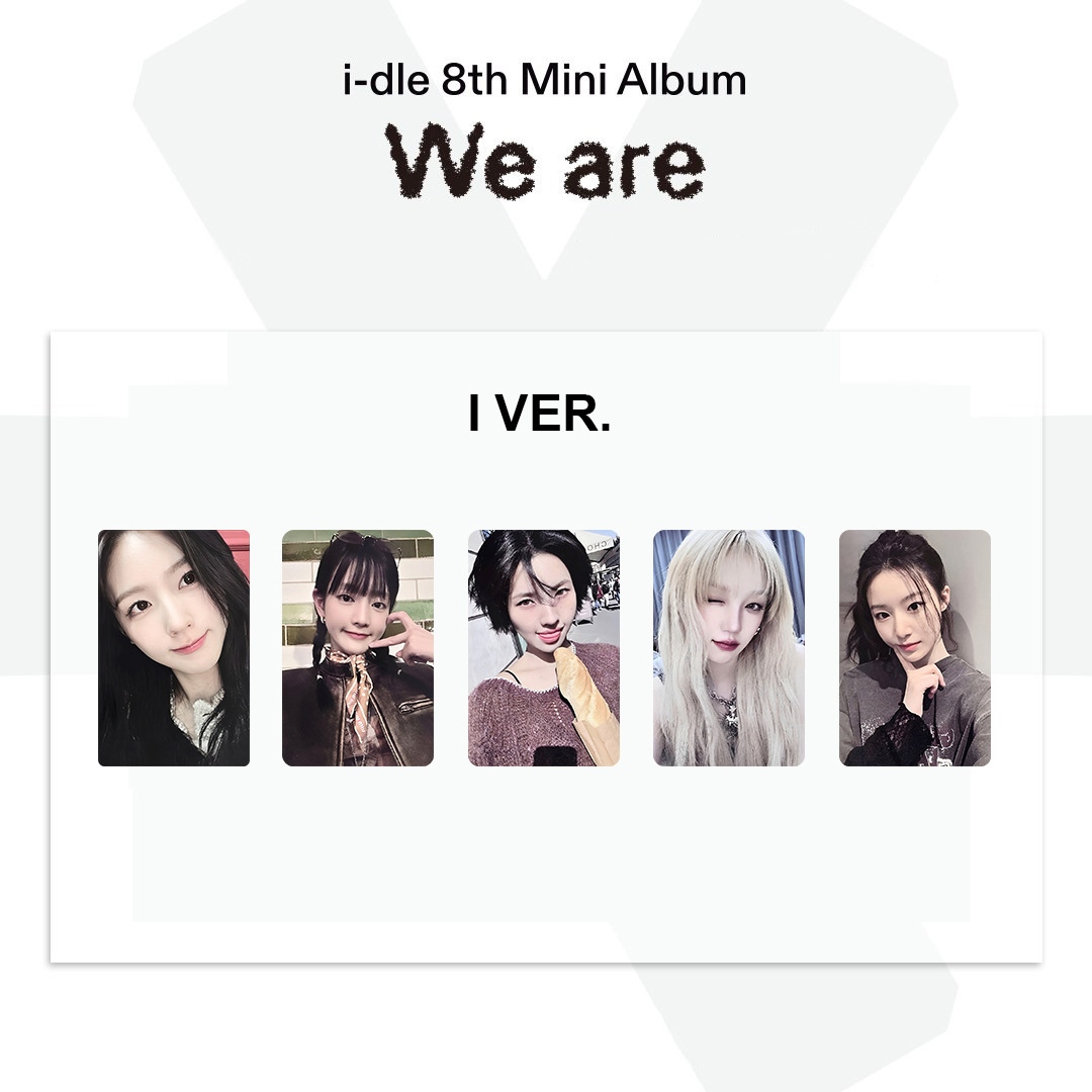 5Pcs/Set KPOP I-DLE We Are Album Photocards Soyeon Miyeon Shuhua