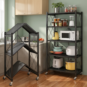 Estante Metálico de Almacenamiento con Ruedas, Estilo Industrial, Tipo Vertical, para Organización de Artículos Diversos en la Sala de Estar - Product Image 5