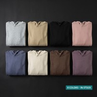 Hoodie Fleece Oversize Polos 340gsm 8 Warna Tersedia Bordir 3D Sampel 7 Hari OEM MOQ 50pcs