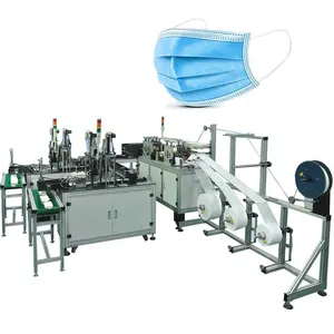 High Speed Disposable Surgical Medical Face Mask Making Machine 3ply