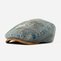 Gorras de Boina Vintage Estilo Trucker para Hombre y Mujer, Gorra de Vaquero, Sombrero Ivy