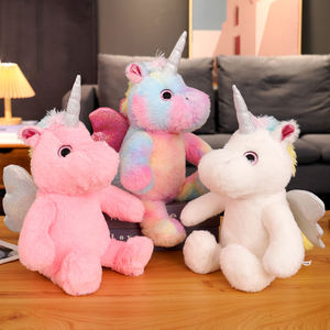 Peluche unicorno luminoso a LED-animale di peluche luminoso colorato e luce notturna (cavallo magico rosa) - Product Image 6