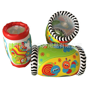 Rodillo Inflable para Bebés, Juguete de Gateo para Niños Pequeños de 0 a 3 Años, Diseño de Dibujos Animados Coloridos, PVC - Product Image 1