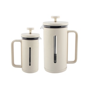 Cafetera de Vidrio de Borosilicato de Grado Alimenticio, Resistente al Calor, Portátil, de Color Blanco, de 350/1000 ml - Product Image 2