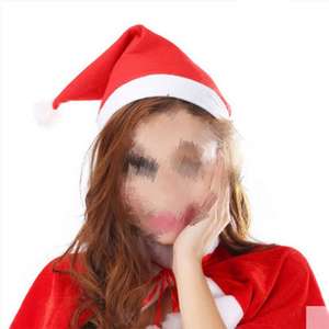 Los últimos sombreros clásicos de Papá Noel de Navidad rojo blanco tradicional festivo para adultos niños disfraces de decoración festiva - Product Image 5