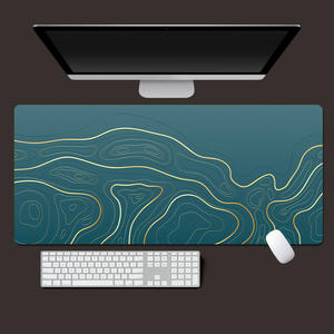 Alfombrilla de ratón para juegos impermeable negra con sublimación de colores grande <span class=keywords><strong>XX</strong></span> personalizada Borde de costura de Anime para alfombrilla de escritorio grande Playmat ordenador - Product Image 2