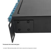 Panel de Conexión de Fibra Óptica de 24 Puertos FTTH, Compatible con 3G/4G, Montaje en Rack, Acceso sin Herramientas para un Fácil Mantenimiento