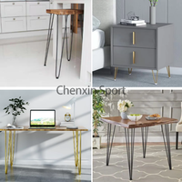 Cadre d'art en fer minimaliste moderne Pieds de table en métal robustes Quincaillerie de dalle de roche transfrontalière pour bureaux salon