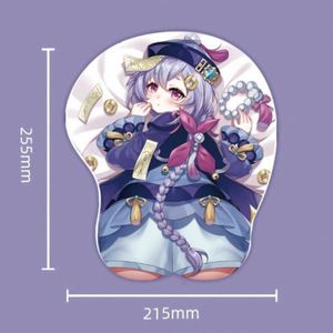 Alfombrilla de Ratón Personalizada 3D con Diseño de Chica Anime Adorable y Protector de Muñeca de Silicona - Product Image 6