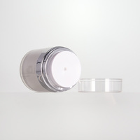 Emballage 30g bouteille vide de lotion blanche nacrée 50g bouteille de crème 15g bouteille de distribution de crème en plastique pour crème pour les yeux