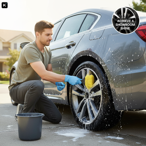 Auto-Radbürste, Auto-Zubehör, Autowaschbürste, Schrubberbürste, Reifenbürsten mit Langem Griff, Autoreinigungsbürsten - Product Image 3