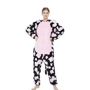 Pijamas de Franela <span class=keywords><strong>Polar</strong></span> para Parejas, Tallas Grandes, Diseño de Animales de Dibujos Animados, Manga Larga, Cómodos y a la Moda, Venta al Por Mayor - Product Image 2