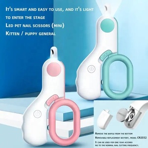 Coupe-ongles pour animaux de compagnie en acier inoxydable avec lumière LED, tendance, vente en gros, pour toilettage et nettoyage - Product Image 4