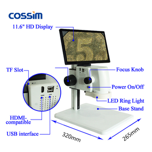 Reparación de teléfonos 3D, pantalla LCD USB electrónica, vídeo <span class=keywords><strong>Digital</strong></span>, microscopio estéreo, software de medición integrado, cámara e iluminador LED - Product Image 5