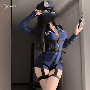 Lencería Sensual Nocturna con Diseño de Piano, Conjunto de Falda y Body de Poliéster con Abertura en la Entrepierna, Estilo <span class=keywords><strong>Sexy</strong></span> y Atractivo de <span class=keywords><strong>Azafata</strong></span> o Gatita para Cosplay - Product Image 3