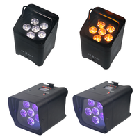 6 en 1 6x18w Wifi sans fil DMX Alimenté par batterie DJ Led Par Uplights 18w Led sans fil à batterie Par Light Led Can Light pour boîte de nuit