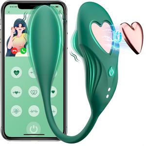 Vibrateur en silicone + ABS pour femmes, vibrateur en forme de cœur, vibrateur portable, œuf vibrant, vibrateur de masturbation, rechargeable par USB, coffret cadeau - Product Image 1