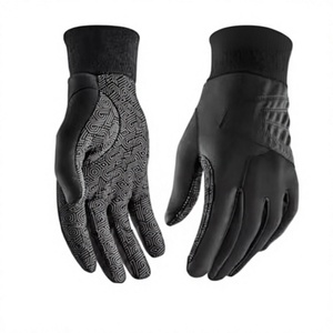 Gants de golf personnalisés en cuir véritable, antidérapants, fermeture auto-agrippante, unisexe, main droite, marron, noir, rouge - Product Image 1