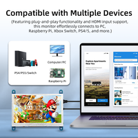 Sin controlador 4,3 ''pulgadas 800*480 IPS LCD pantalla táctil Módulo de pantalla LCD para BB Black, Windows ,Raspberry Pi 5 4 3