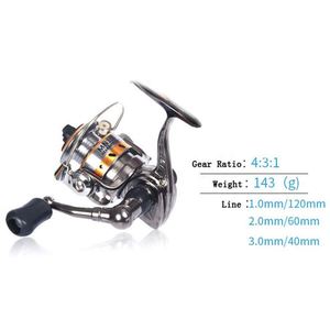 Hot Selling Usa Mairun MN Spinning Reel Model 823 4.3:1 Gear Ratio 1BB Aluminum Alloy <b>Plastic</b> Metal <b>Wheel</b> 4KG Max Drag - Product Image 4