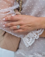 JOVOVASMILE Bague de fiançailles et de mariage en or rose 9K avec moissanite en forme de coussin de champagne hybride glacé 8CT pour femme, cadeau