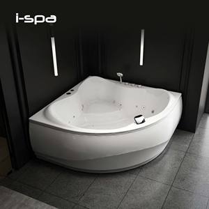 Bañera Triangular Moderna de Acrílico Mystique, Independiente, con Hidromasaje, para Uso en Interiores de Hoteles/Villas - Product Image 1