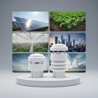 Station météo industrielle mini intégrée 4G WiFi LoRa LoRaWAN avec radar, pluviomètre, capteur de rayonnement solaire, capteur de lumière, sortie RS485