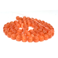 Pierres naturelles œil de chat Orange, perles amples, 6/8/10mm, haute qualité, sécurité contre le commerce en gros