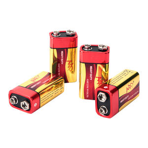 Оптовая продажа заводских батареек 9В (цинк-угольные) для фонариков, мультиметров, сигнализаций, цилиндрические батарейки - Product Image 1