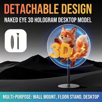 Ventilateur holographique 3D professionnel INM 42 cm LED haute luminosité 1200 nit OEM pour l'éducation, publicité intérieure/extérieure multi-tension