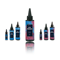 Kit de résine acrylique UV à séchage rapide, faible odeur, transparente, sans bulles, pour la fabrication de bijoux, boucles d'oreilles, pendentifs, lampe UV