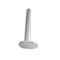 Pièce usinée CNC de haute précision à tête plate et filetage externe, en aluminium, cuivre, laiton, pour machines industrielles (ODM/OEM)