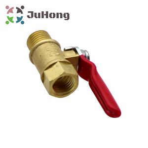 Latão Válvula De Esfera 1/4 "NPT Masculino e Feminino Tread Air Mangueira de Tubulação Montagem Do Pneu Manômetro Kits Interruptor para Abrir ou Fechar - Product Image 2