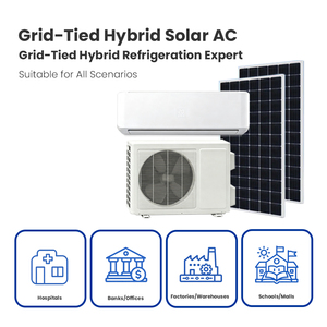 Climatiseur hybride portable AC en gros, refroidissement et chauffage efficaces, économie d'énergie, mural, split, solaire, double alimentation - Product Image 6