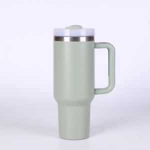 Gobelet en acier inoxydable isolé à double paroi de voiture en stock Offre Spéciale gobelet 40oz avec poignée et paille - Product Image 1