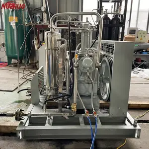 NUZHUO 중국 산업 실린더 충전물 기계 100Bar 질소 아르곤 승압기 헬륨 압축기