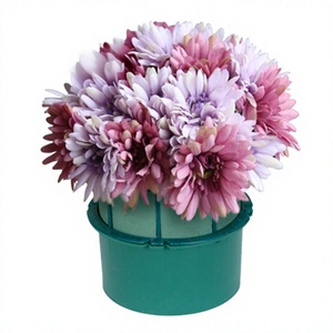 Cylinder Holder Flower Arrangement 8.8cm(D) X 9.2cm(H) <b>Plastic</b> Round Shape Easy to Decorate Indoor/<b>Outdoor</b> Use - Product Image 4