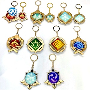 พวงกุญแจโซ่อื่นๆสำหรับตกแต่งคอสเพลย์เกมขนาดใหญ่วงแหวน7สไตล์1:1สร้างเสริมดวงตาแห่งเทพเจ้า10ซม. - Product Image 2