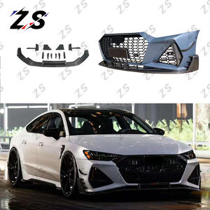 Pare-chocs de voiture à lèvre avant en Fiber de carbone ZS pour Audi <span class=keywords><strong>A7</strong></span> C8 Kits de carrosserie RS7 <span class=keywords><strong>ABT</strong></span> modifiés pour Audi <span class=keywords><strong>A7</strong></span> Bodykit C8 2019-2024 mise à niveau - Product Image 5