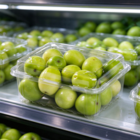 Boîte cadeau de fruits de luxe, design personnalisé, emballage en plastique pour panier de fruits frais