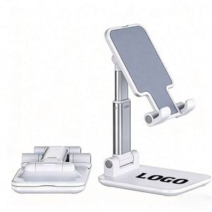 New Promo Gift Wholesale Portable Mobile Holder Foldable Adjustable <b>Tablet</b> Desktop Logo Phone <b>Stand</b> for Desk - Product Image 1
