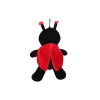 Peluche personnalisable Coccinelle en polyester lavé, coussin réconfortant avec rembourrage en coton PP, jouet anti-stress 30cm Kingstone