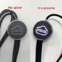 Cable de carga con luz LED con logotipo de regalo personalizado, cable de carga USB brillante 3 en 1 para teléfono móvil multicabezal