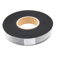 Gaine thermorétractable protectrice en tissu polyester tressé noir de 10 mm, rapport de rétraction 2:1