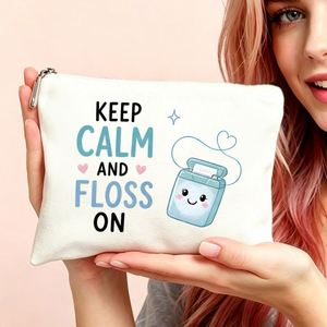 Bolsa de Regalo Versátil para Mujer, Estuche para Hilo Dental Keep Calm, Regalo Ideal para Mamá, Hijas y Amigas, para Viajes y Cumpleaños - Product Image 3